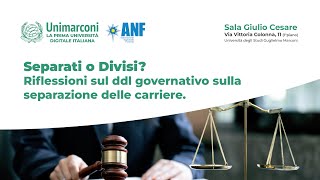 Separati o Divisi? Riflessioni sul ddl governativo sulla separazione delle carriere.