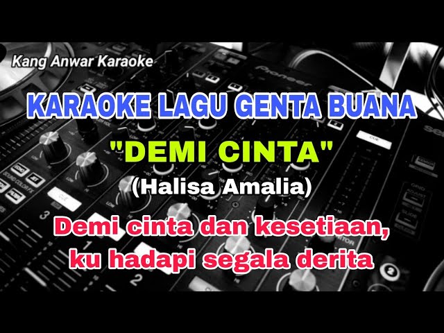 Karaoke Lagu Genta Buana Demi Cinta | Halisa Amalia class=