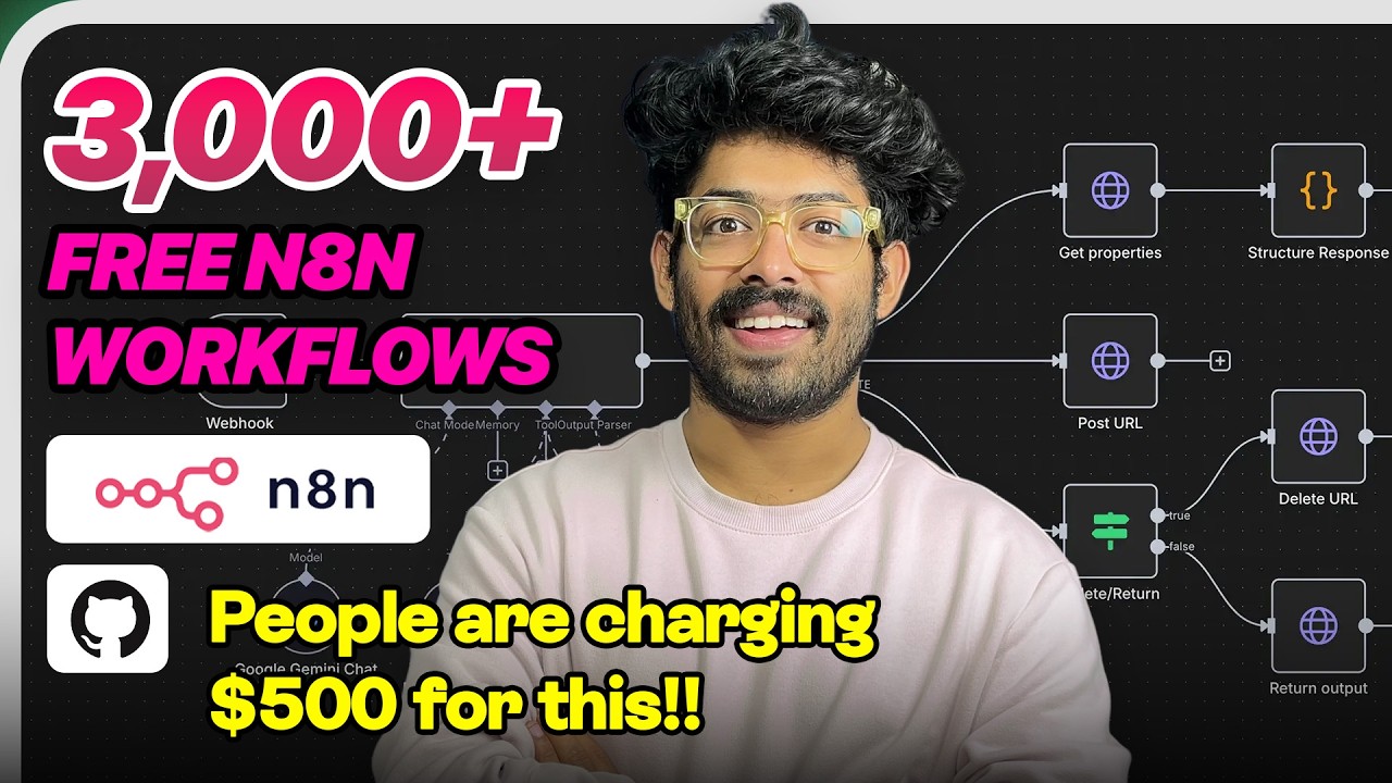 I Scraped Every N8N Template For You (FREE Database With 3000+ Workflows)