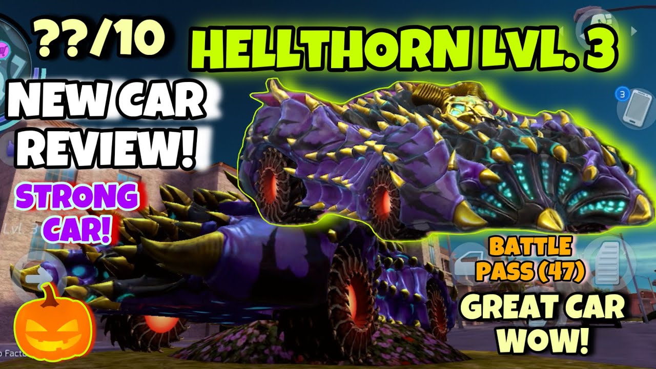 HELLTHORN LVL.3 REVIEW STRONG CAR! | Battle pass(47)| Gangstar Vegas 