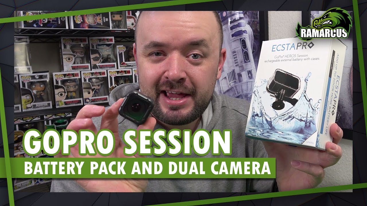 Ecstapro Extended Gopro Session Battery Dual Camera Setup Youtube