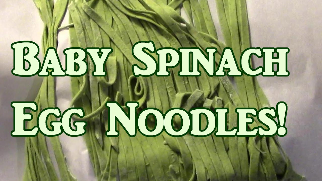 Baby Spinach Egg Noodles