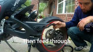 09-16 Gsxr Chainfront Sprocket Replacement. Timelapse