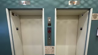 2 KONE Traction Elevators in Element by Marriott Iowa City in Iowa City, IA