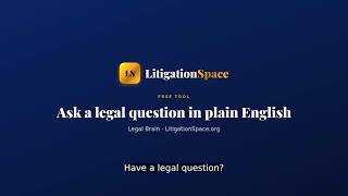Ask a Legal Question, Get a Plain-English Answer | Free Legal Brain