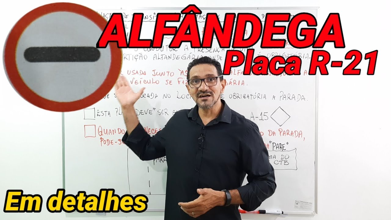 Placa De Trânsito Alfândega - RETOEDU