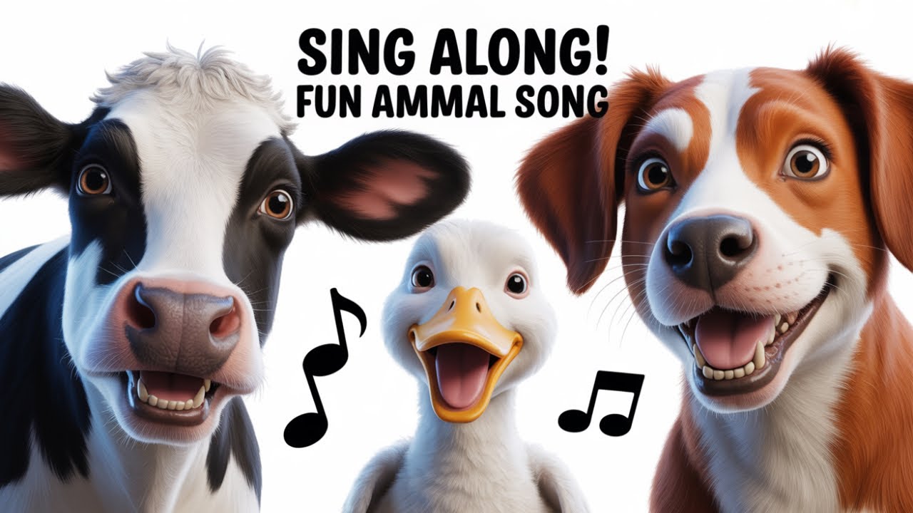 Animal Sounds Song for Kids | Fun Sing-Along Nursery Rhymes