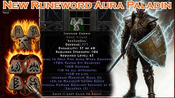 [OFFLINE MOD] Frostheart and Inferno Crown – New Runeword Aura Paladin Diablo 2 Resurrected
