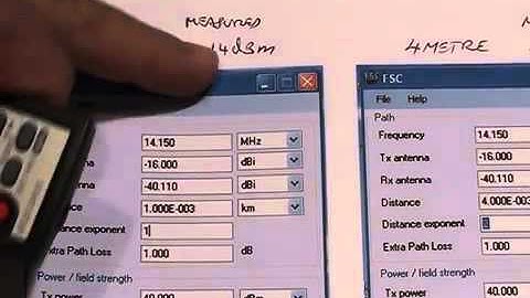 Using power meter measurements to find field strength values Part C