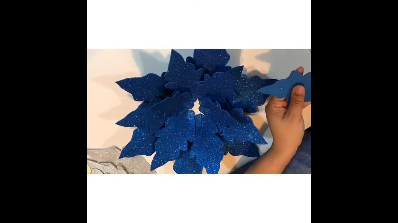 DIY Christmas Flower Poinsettia Tutorial