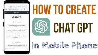 How To Create a Chat GPT Account in a Mobile Phone | Sign Up For Chat GPT in an Android Phone