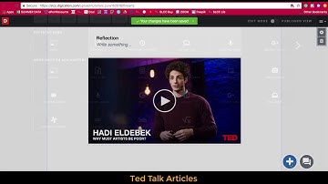 SLCC Digication: Uploading Ted Talks (video+articles)