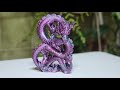 Time lapse de impressão 3D de uma estatueta de dragão!