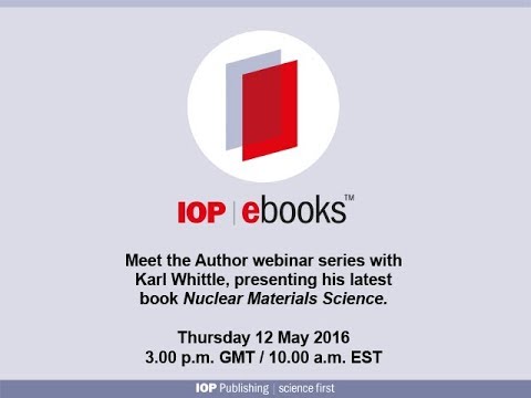 IOP ebooks meet the author Karl Whittle