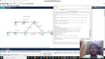 OSPF configuration using Cisco Packet Tracer