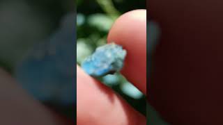 Tam Renginde Mavi Safir Kristali Türkiyede Kendi Bulduğum Bir Parçadır