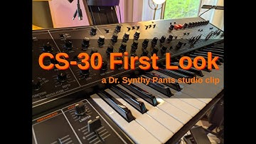 Yamaha CS-30 First Look | Synth Discussion | Live Studio Performance
