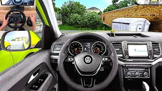 Euro Truck Simulator 2 | Volkswagen Amarok V6 [Steering Wheel POV]