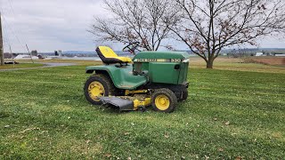 Mowing & Mulching Leaves With the John Deere 330 Diesel (For the Last Time?)  Lawn Mowing ASMR