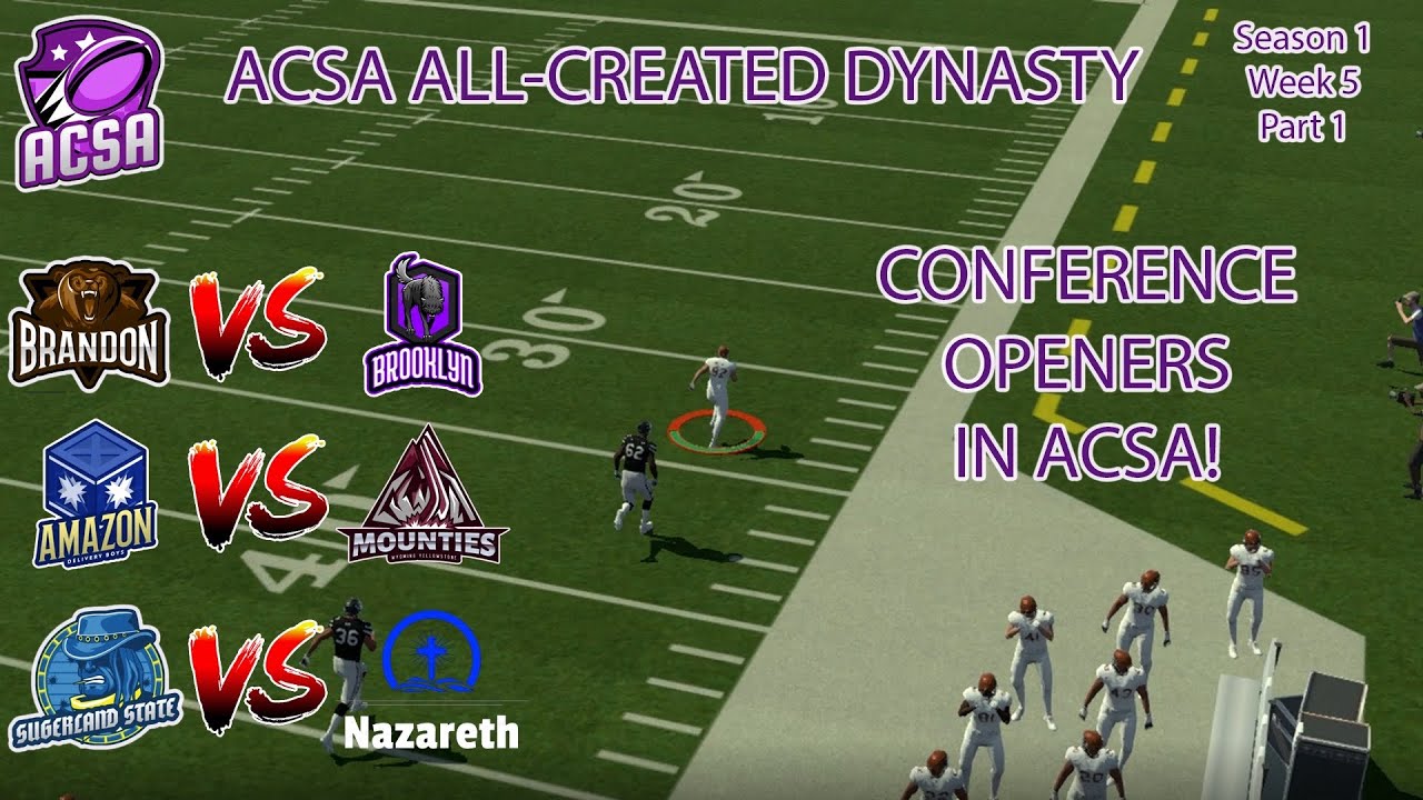 Intense Matchups To Begin Conference Play! Maximum Football 2020 Dynasty / ACSA Ep.18 (S1W5)