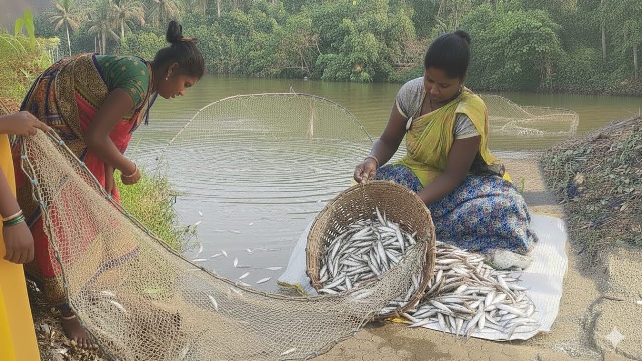आंबळी🎏पकडून बाणावली रेसिपी🥘सोबतच फ्राय😋सुद्धा आज फक्त रोहिदास ला मिळाले मोठे मोठे मासे मच्छी मार्केट