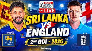 🔴 LIVE | 2nd ODI  | SRI LANKA vs ENGLAND || Sri Lanka Tour England 2026 🎮🏏