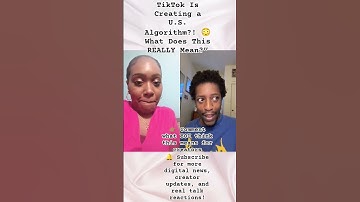 TikTok Is Creating a U.S. Algorithm?! 😳 What Does This REALLY Mean?”#TikTokNews, #USAlgorithm,