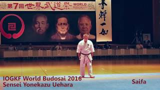 IOGKF World Budosai 2016 - Sensei Yonekazu Uehara. Saifa.