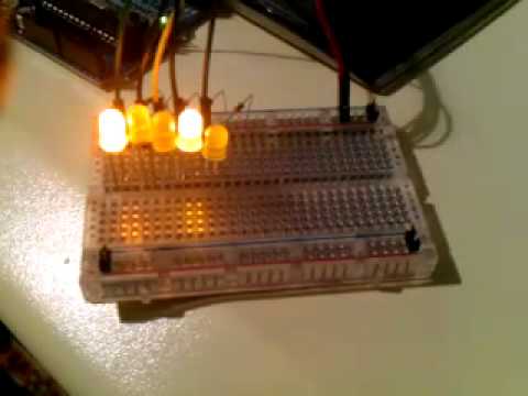arduino Binary Clock Showing Hours