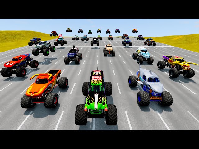 Grave Digger, Bigfoot, Megalodon , El Toro Loco | Insane Racing class=