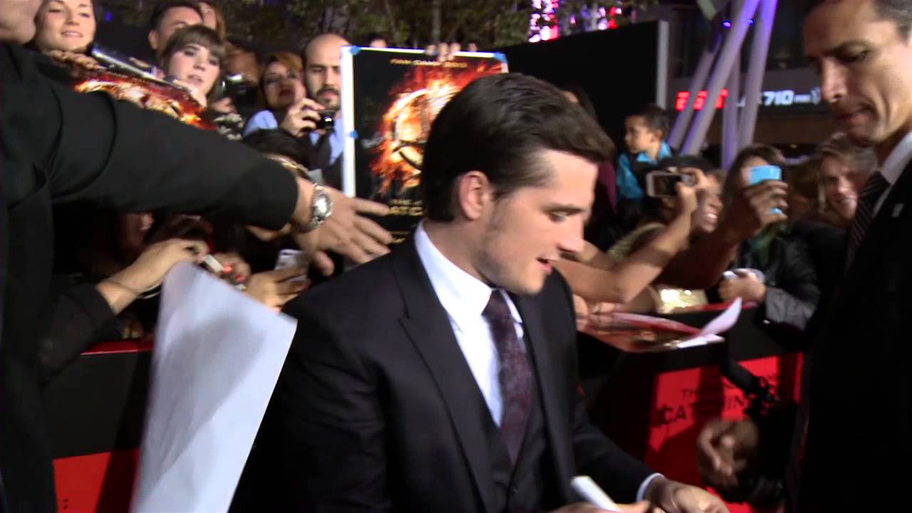 The Hunger Games: Catching Fire: Josh Hutcherson LA Premiere Arrival and Fashion Shots | ScreenSlam