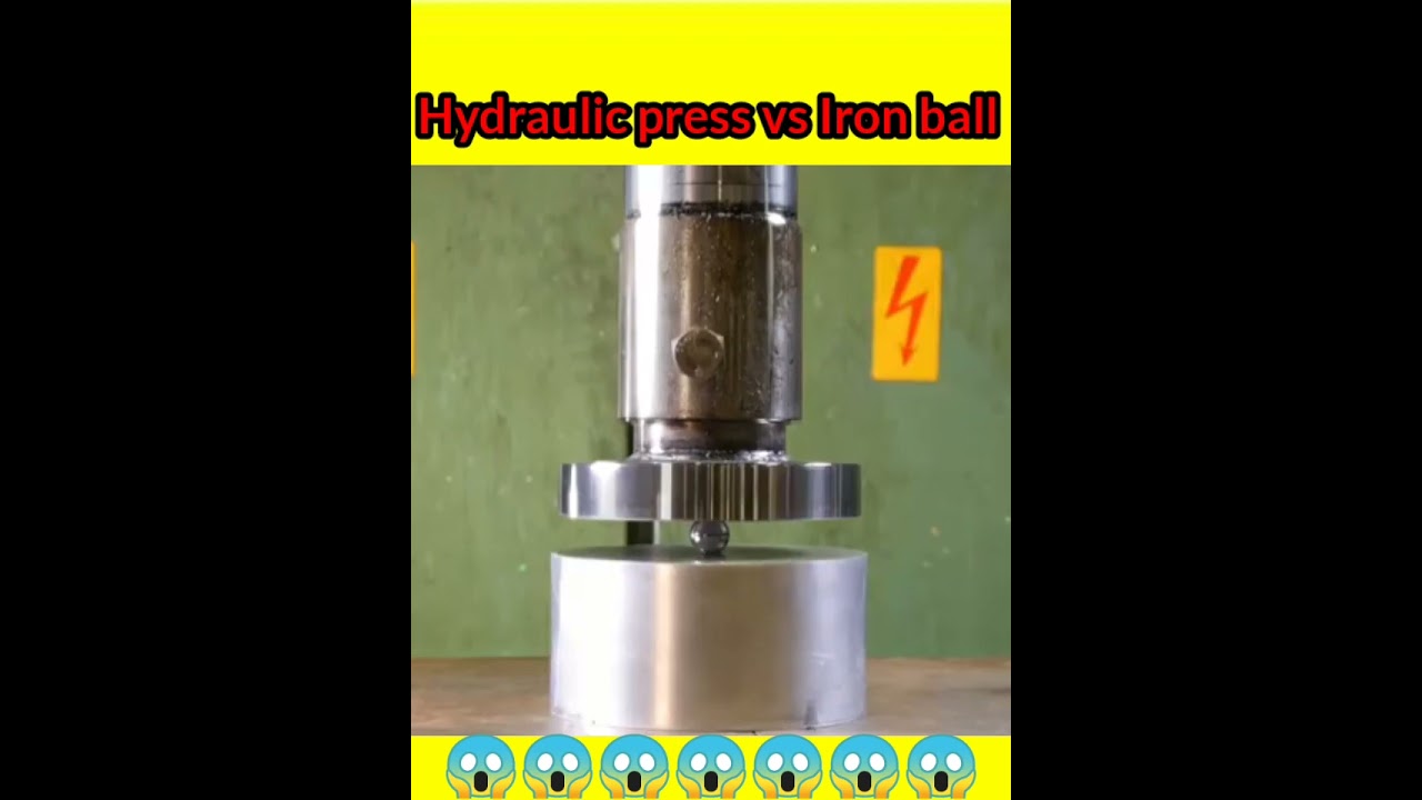 Hydraulic Press vs Iron Ball 🤨🤨😱