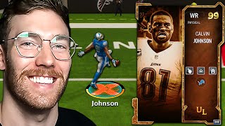 Using 99 Overall Calvin Johnson!! Best WR In MUT