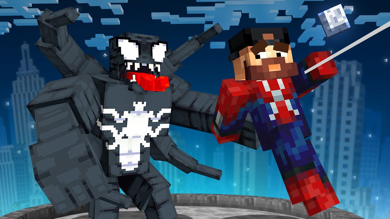 INFECTION Venom vs Spider-Man Tag in Minecraft