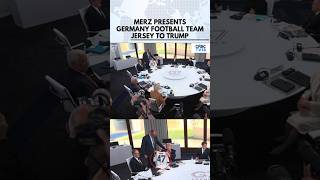Donald Trump Receives Jersey Gift From Germany’s Chancellor At G7 Summit | Friedrich Merz | N18G