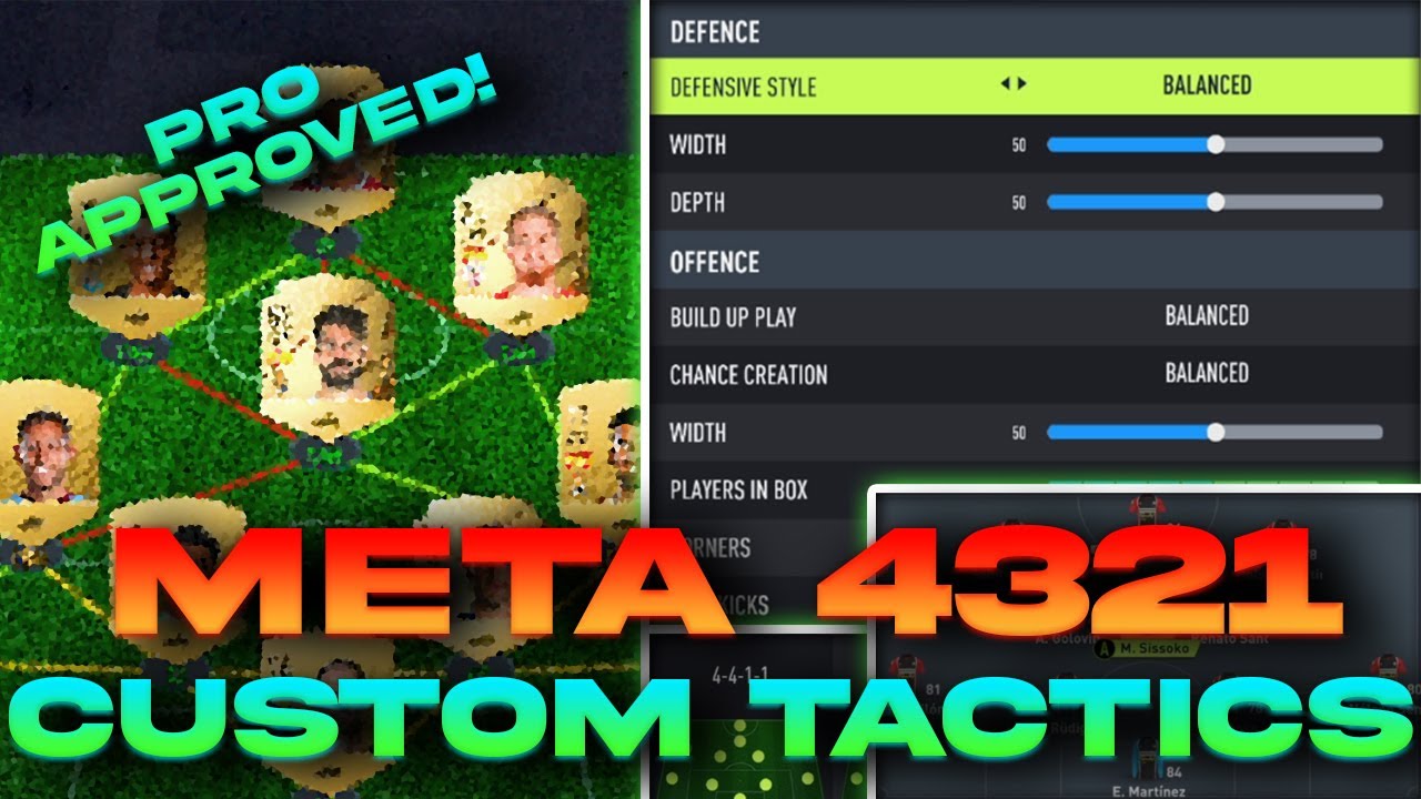THE MOST BROKEN META TACTICS IN FIFA 22?! 😱 4321 CUSTOM TACTICS 