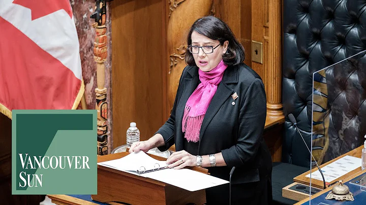 B.C. Lieutenant Governor Janet Austin gives speech...