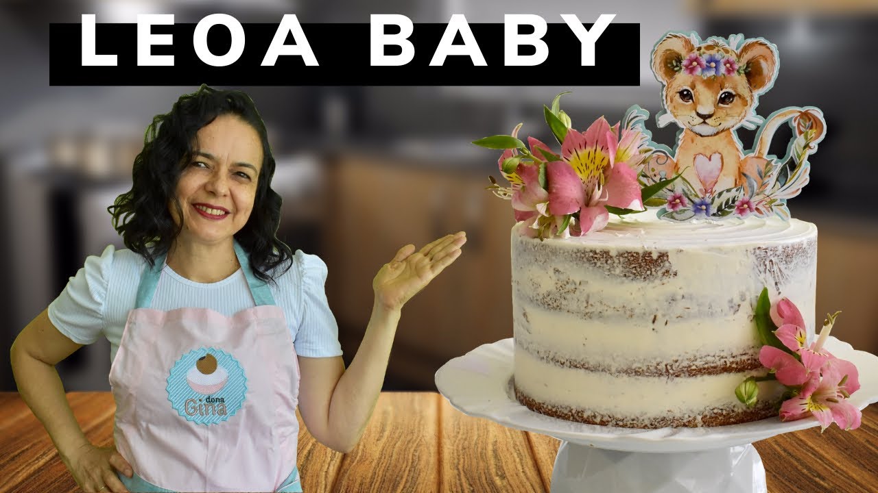 SEMI NAKED CAKE - Um bolo COMPLETO: massa + recheio + decoração - Lindo e DELICIOSO - Aprenda TUDO!!