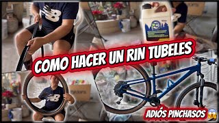 DE ESTA MANERA HAGO TUBELES UNA BICI || ADIÓS A LAS PONCHADAS 👌🏻