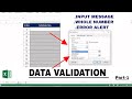 Data Validation in Excel (Part-1) | How to use Data Validation for whole numbers an Error Alert