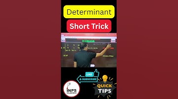 Short Trick: Diagonal & Triangular Matrix in 5 Seconds | Nitin Agrawal | INPS Classes