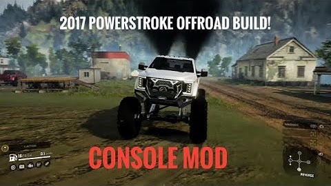 Snowrunner: massive powerstroke off-road build! (Console mod)