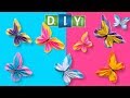 Paper craft  how to make paper butterflies  paper butterflies   kids craft  aloha crafts