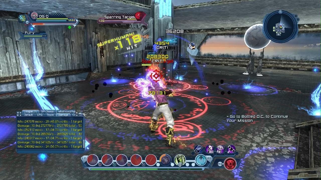 DCUO OG Q- Sorcery DPS 10s Parse