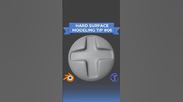 Blender Hard Surface Modeling Tip 06 : Model a Screw Shape Fast!