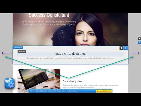 Fixed width, responsive website with Hostround Website builder