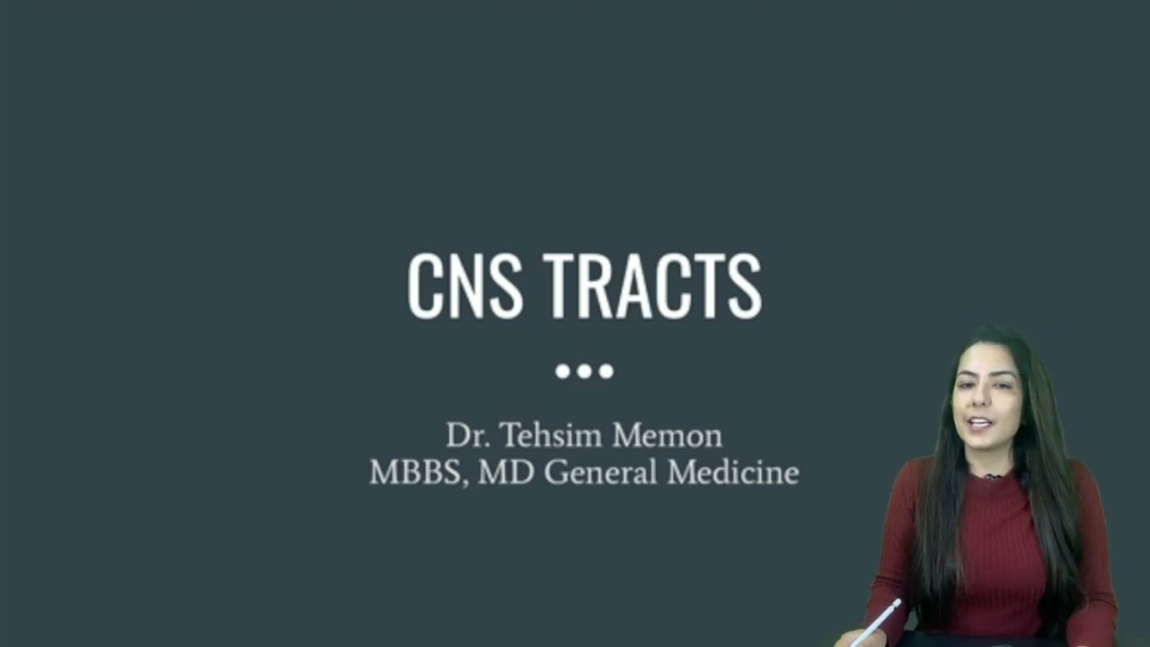 Neurology- CNS Tracts (including extra pyramidal tracts) by Dr Tehsim Memon