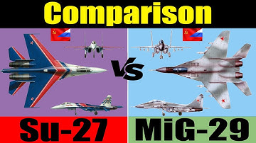 MiG-29 vs Su-27: comparison | Su-27 vs MiG-29: Which Would Win?