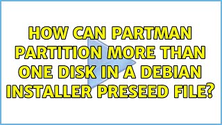 How can partman partition more than one disk in a Debian installer preseed file?