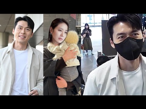 SON YE JIN Became Emotional! Video of Hyun Bin leaving His Wife and left  for JAPAN via Gimpo!